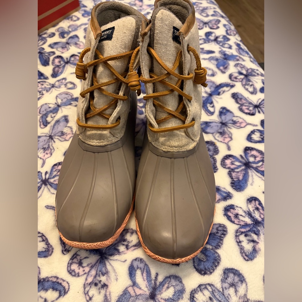 Sperry Gray Ankle Boots
